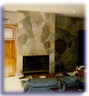 Quartzite Fireplace for  Louis Bonaldi MD