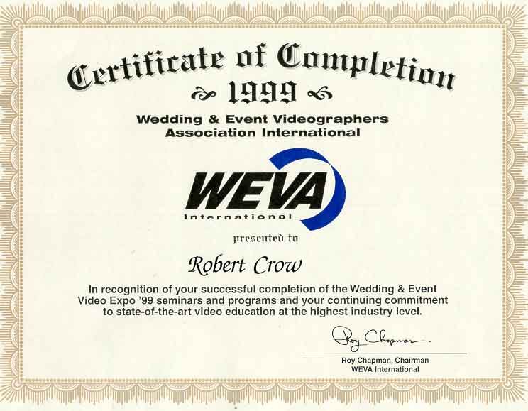 WEVA Certification