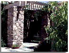 Four Stone Columns For Trellis
