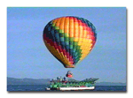 Balloon over The Tahoe Keys Marina.